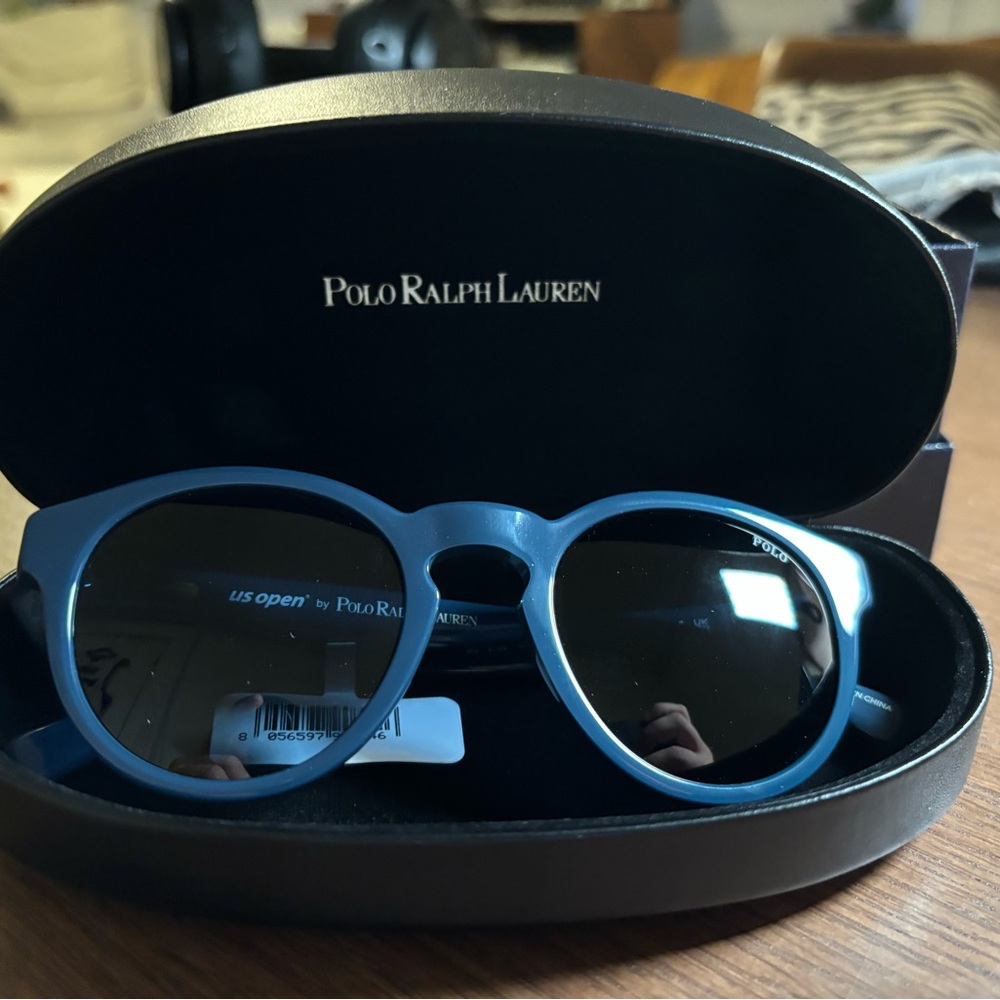 NWT Polo Ralph Lauren US Open Special edition PH4184 Blue Sunglasses